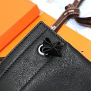 Fortok Hermès Aline Mini Bag Black Swift Leather 20×23cm - 6