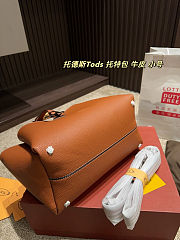 Fortok Tod's T Timeless Leather Tote Bag Brown 27.20cm - 4