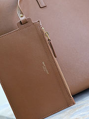 Fortok Saint Laurent Shopping East-West Tote Bag Brown 38×28×13cm - 3