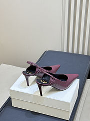 Fortok Saint Laurent Anne-Marie slingback pumps Burgundy 7.5 CM - 3
