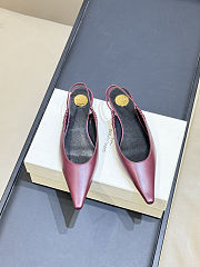 Fortok Saint Laurent Anne-Marie slingback pumps Burgundy - 4