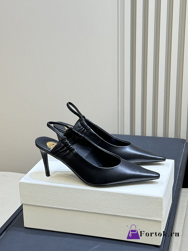 Fortok Saint Laurent Anne-Marie slingback pumps Black 7.5 CM - 1