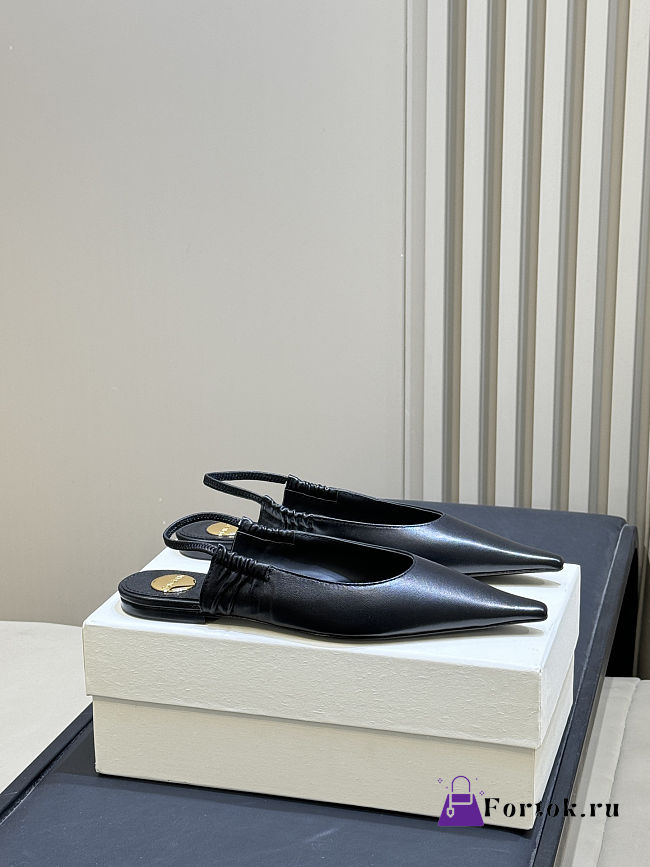 Fortok Saint Laurent Anne-Marie slingback pumps Black - 1