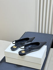 Fortok Saint Laurent Anne-Marie slingback pumps Black - 5