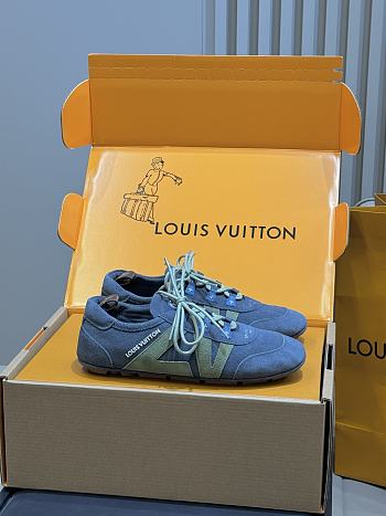 Fortok Louis Vuitton LV Sneakerina sneakers Suede Navy Blue