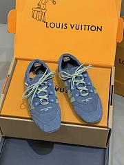 Fortok Louis Vuitton LV Sneakerina sneakers Suede Navy Blue - 4