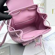 Fortok Dior Medium Caro Backpack Pink 23 x 26.5 x 12.5 cm - 5