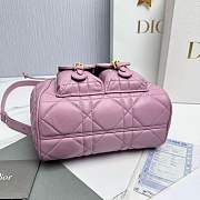 Fortok Dior Medium Caro Backpack Pink 23 x 26.5 x 12.5 cm - 4