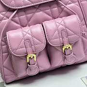 Fortok Dior Medium Caro Backpack Pink 23 x 26.5 x 12.5 cm - 2