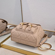 Fortok Dior Medium Caro Backpack Beige 23 x 26.5 x 12.5 cm - 5