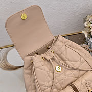 Fortok Dior Medium Caro Backpack Beige 23 x 26.5 x 12.5 cm - 4