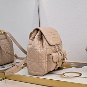 Fortok Dior Medium Caro Backpack Beige 23 x 26.5 x 12.5 cm - 2