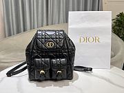 Fortok Dior Medium Caro Backpack Black 23 x 26.5 x 12.5 cm - 1