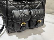 Fortok Dior Medium Caro Backpack Black 23 x 26.5 x 12.5 cm - 6