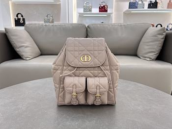 Fortok Dior Medium Caro Backpack Powder Beige 23 x 26.5 x 12.5 cm