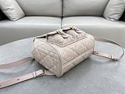 Fortok Dior Medium Caro Backpack Powder Beige 23 x 26.5 x 12.5 cm - 5