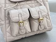 Fortok Dior Medium Caro Backpack Powder Beige 23 x 26.5 x 12.5 cm - 6