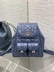 Fortok Dior Medium Caro Backpack Powder Blue 23 x 26.5 x 12.5 cm - 1