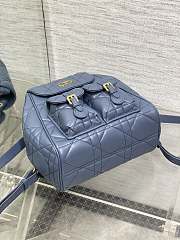 Fortok Dior Medium Caro Backpack Powder Blue 23 x 26.5 x 12.5 cm - 6