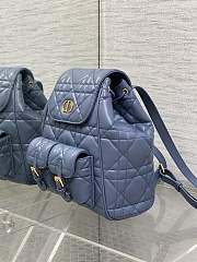Fortok Dior Medium Caro Backpack Powder Blue 23 x 26.5 x 12.5 cm - 2