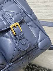 Fortok Dior Medium Caro Backpack Powder Blue 23 x 26.5 x 12.5 cm - 5
