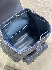 Fortok Dior Medium Caro Backpack Powder Blue 23 x 26.5 x 12.5 cm - 4