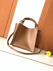 Fortok Celine Small Cube Bag Brown 18.5x21x17cm - 1
