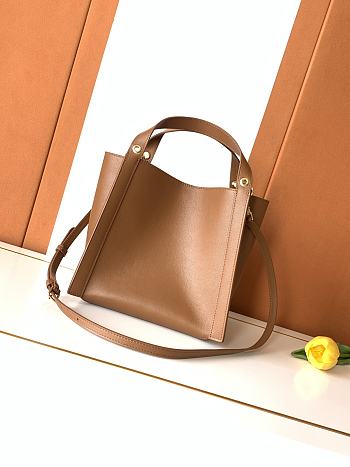 Fortok Celine Small Cube Bag Brown 18.5x21x17cm