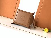 Fortok Celine Small Cube Bag Brown 18.5x21x17cm - 2