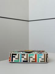 Fortok Fendi Baguette Jacquard FF Fabric Bag Multicolor 27×6×14cm  - 6