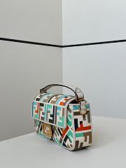 Fortok Fendi Baguette Jacquard FF Fabric Bag Multicolor 27×6×14cm  - 4