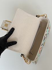 Fortok Fendi Baguette Jacquard FF Fabric Bag Multicolor 27×6×14cm  - 2