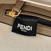 Fortok Fendi Baguette Jacquard FF Fabric Bag Grey/ Blue-tone Multicolor 27×6×14cm  - 2