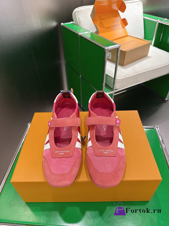 Fortok Louis Vuitton LV Sneakerina Mary Jane Red - 1