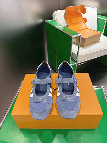 Fortok Louis Vuitton LV Sneakerina Mary Jane Navy Blue