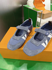 Fortok Louis Vuitton LV Sneakerina Mary Jane Navy Blue - 3