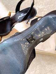 Fortok Louis Vuitton Gala Slingback Pumps Black 9.5cm/7.5cm - 5