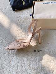 Fortok Louis Vuitton Gala Slingback Pumps Beige 9.5cm/7.5cm - 2