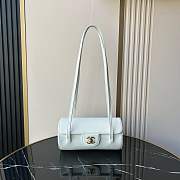 Fortok Chanel Preppy Coco Bag White 10×20.5x10cm - 1