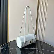Fortok Chanel Preppy Coco Bag White 10×20.5x10cm - 5
