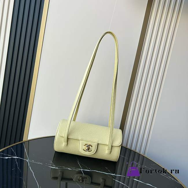 Fortok Chanel Preppy Coco Bag Baby Yellow 10×20.5x10cm - 1