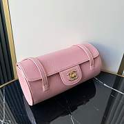 Fortok Chanel Preppy Coco Bag Pink 10×20.5x10cm - 2