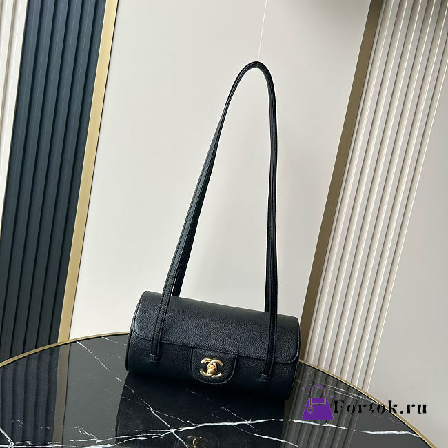 Fortok Chanel Preppy Coco Bag Black 10×20.5x10cm - 1