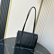 Fortok Chanel Preppy Coco Bowling Small Bag Black 15×22x7cm  - 3