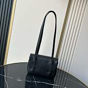 Fortok Chanel Preppy Coco Bowling Mini Bag Black 11.5×17x5cm - 6