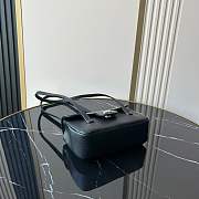 Fortok Chanel Preppy Coco Bowling Mini Bag Black 11.5×17x5cm - 4