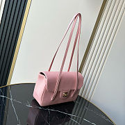 Fortok Chanel Preppy Coco Bowling Small Bag Pink 15×22x7cm - 2