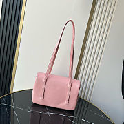 Fortok Chanel Preppy Coco Bowling Small Bag Pink 15×22x7cm - 3