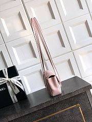Fortok Chanel Preppy Coco Bowling Mini Bag Pink 11.5×17x5cm - 6