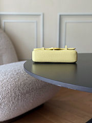 Fortok Chanel Preppy Coco Bowling Mini Bag Yellow 11.5×17x5cm - 6
